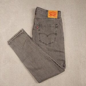 BRAND NEW Levi's 512 Slim Taper - Men 38x31 Grey Levi's Flex Stretch Denim Jeans